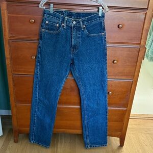 Levi's Men's Straight Fit Dark Blue Jeans